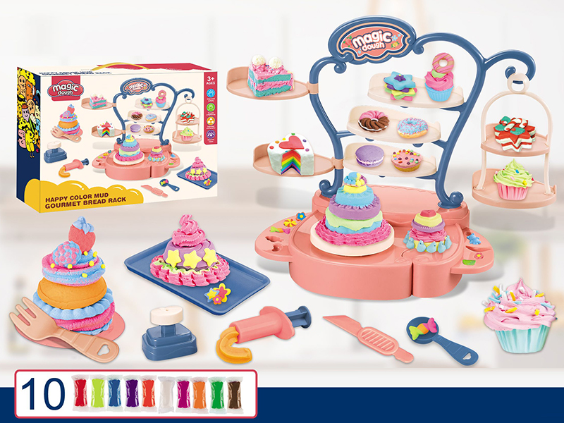Cake Rack Colored Mud Set