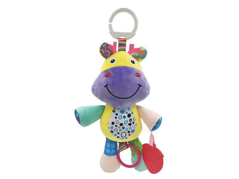 Plush Hippo Pull String Doll Bedside Bell