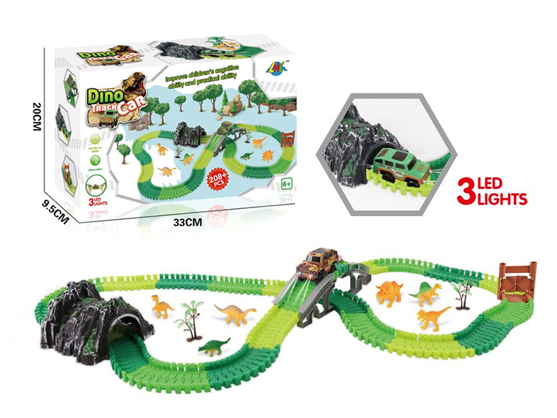 Dinosaur Rail Car 208pcs