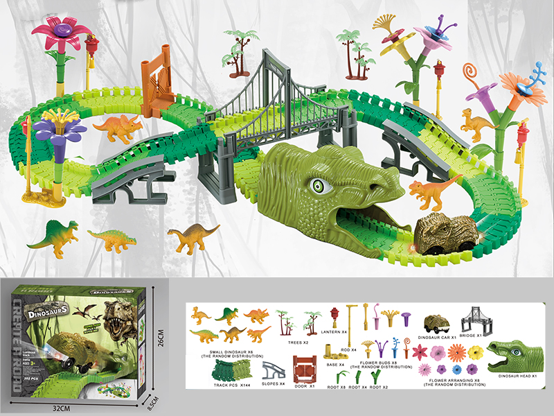 Dinosaur Rail Car 202pcs