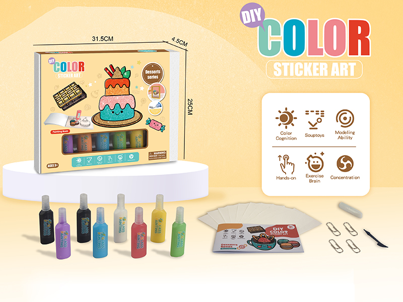 Dessert Series Painting Book DIY Color Sticker Art