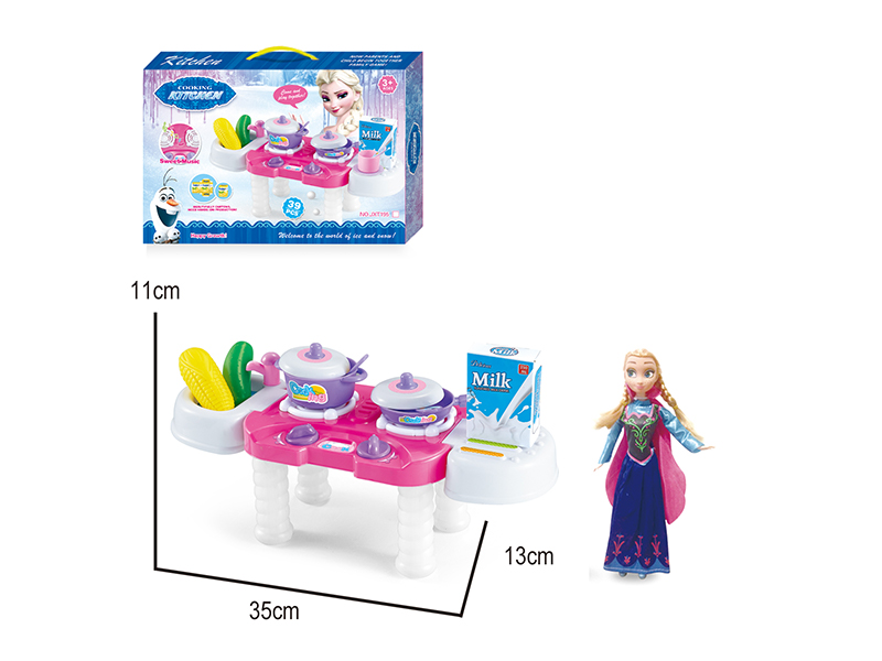 Snow And Ice Magic Simulation Tableware Toy Set