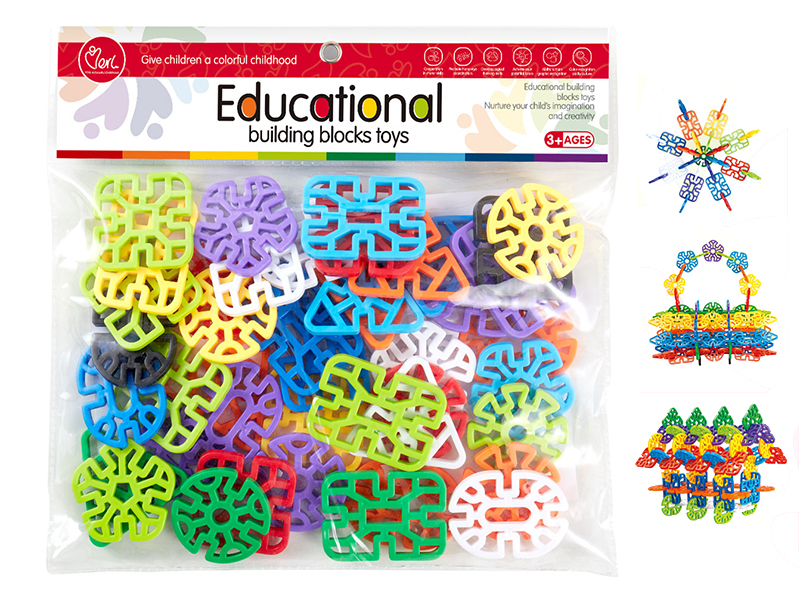 DIY Snowflake Building Blocks (About 40PCS)