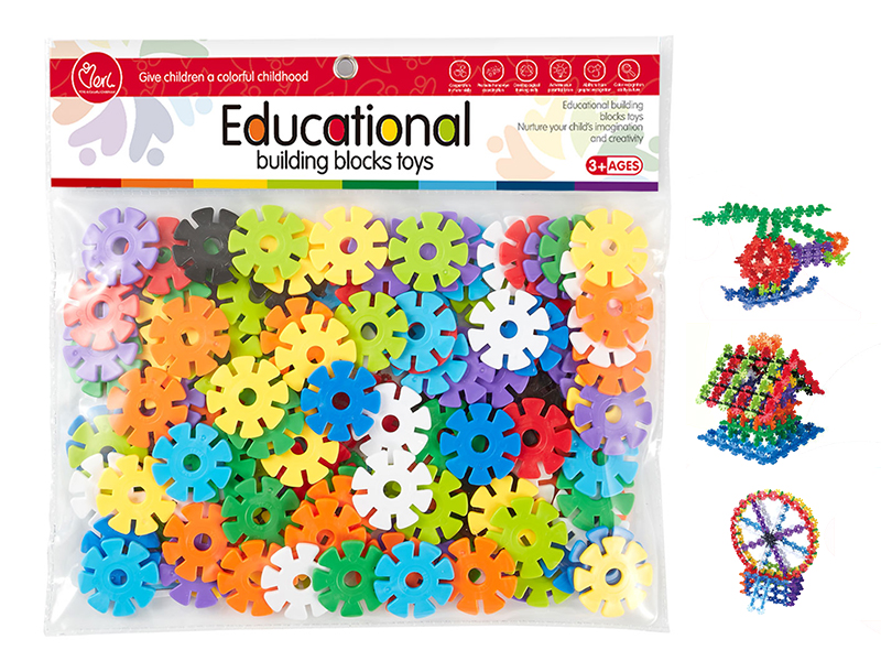 DIY Middle Snowflake Building Blocks (About 129PCS)