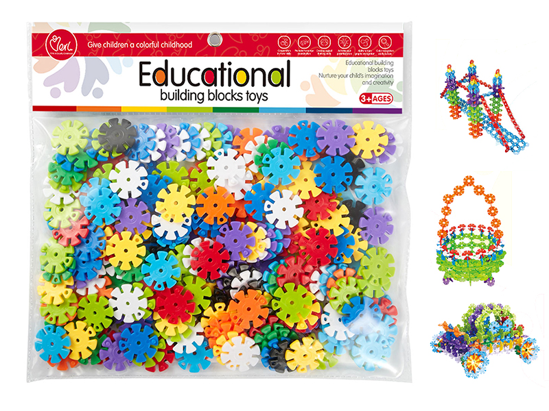 DIY Small Snowflake Building Blocks (About 198PCS)