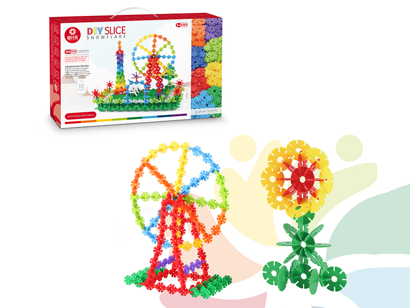 DIY Snowflake Building Blocks (About 360PCS)