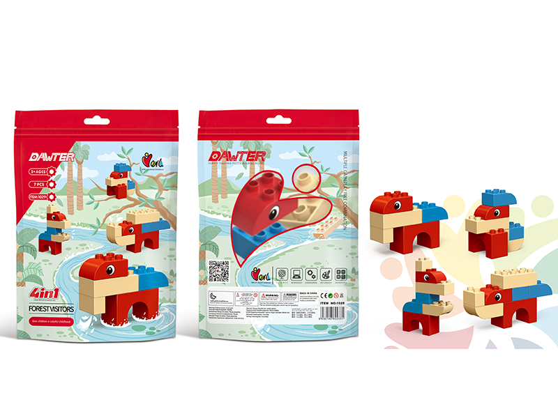 Forest Large Particles Building Blocks(7PCS)