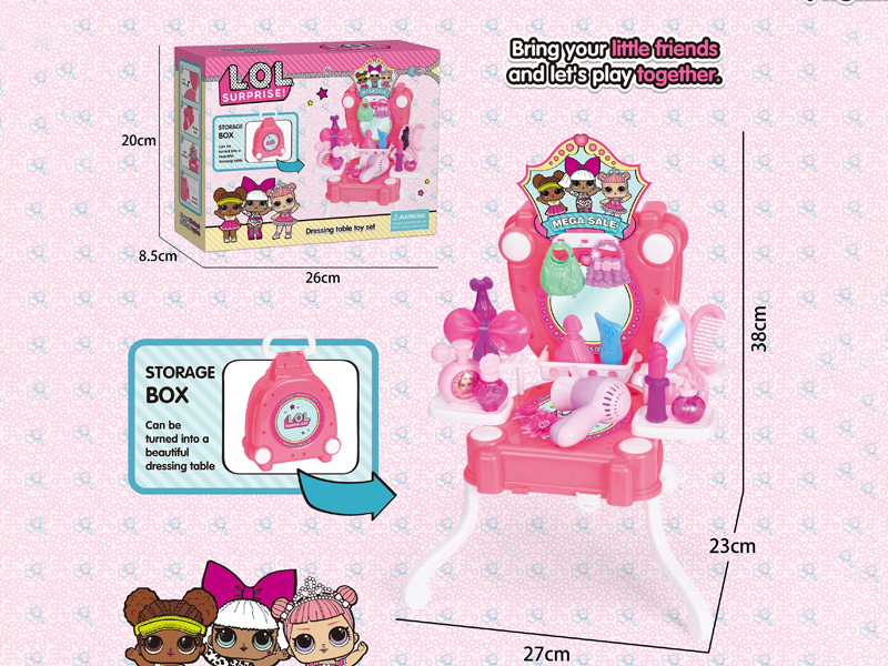 Jewelry Storage Desk Toy Set