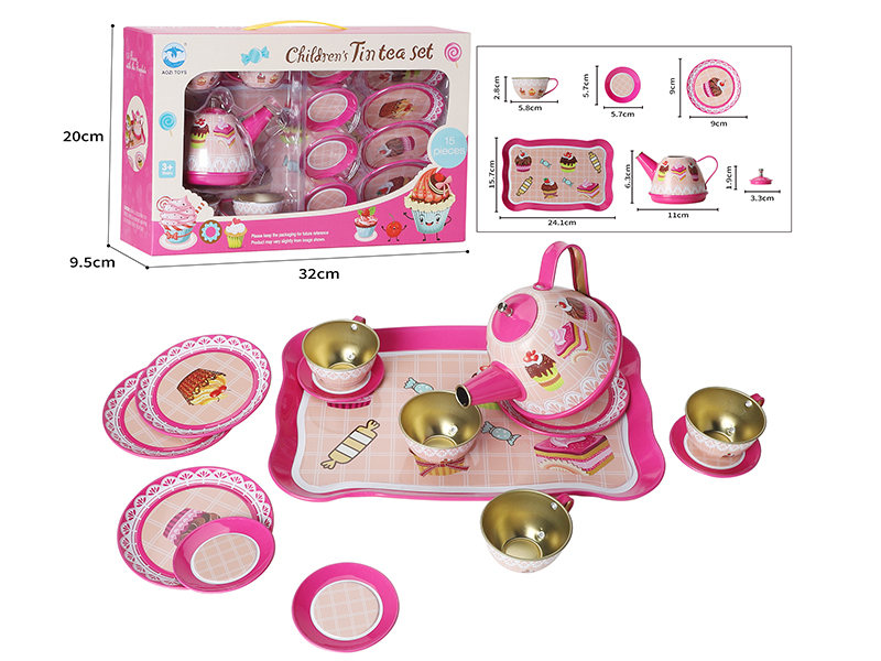 Printed Tea Set 15PCS