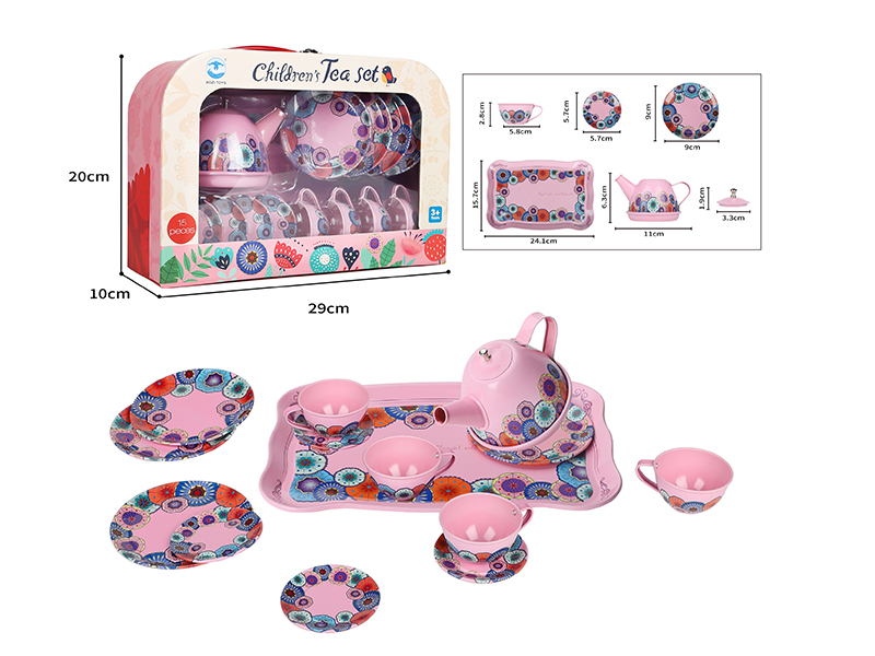 Pink Tea Set 15pcs