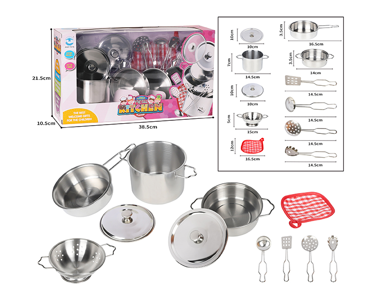 Stainless Steel Tableware(2 Stainless Steel Covers)11pcs