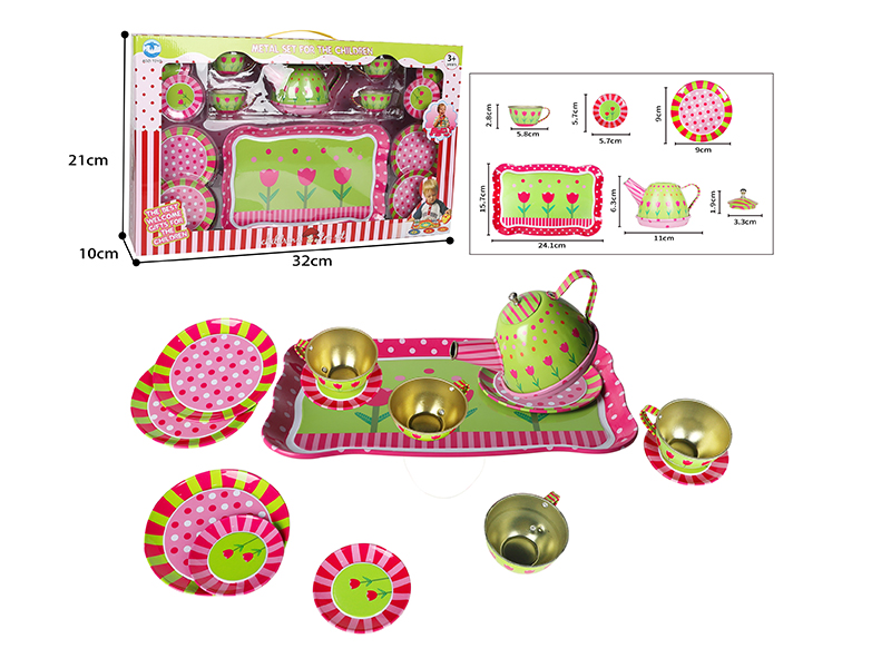 Tulip Printed Tea Set 15pcs