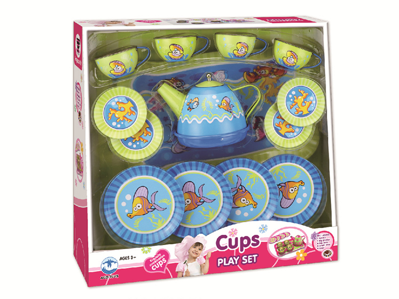 Marine Biological Printed Tea Set 15pcs