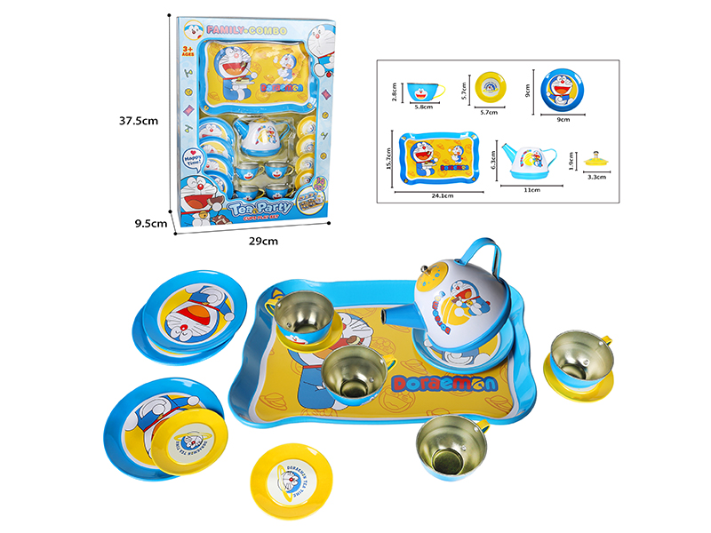 Doraemon Printed Tea Set 15PCS