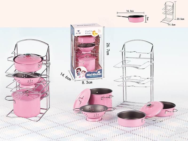Multicolor Stainless Steel Tableware 7pcs