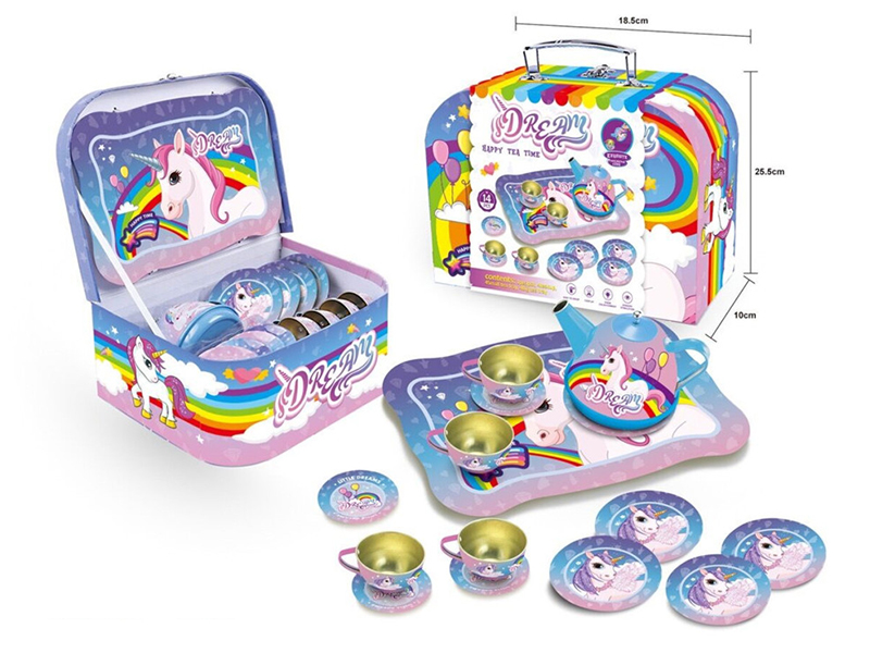 Unicorn Printed Tea Set 15PCS