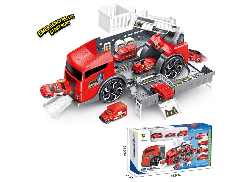 Deformed Fire Truck Toy Set