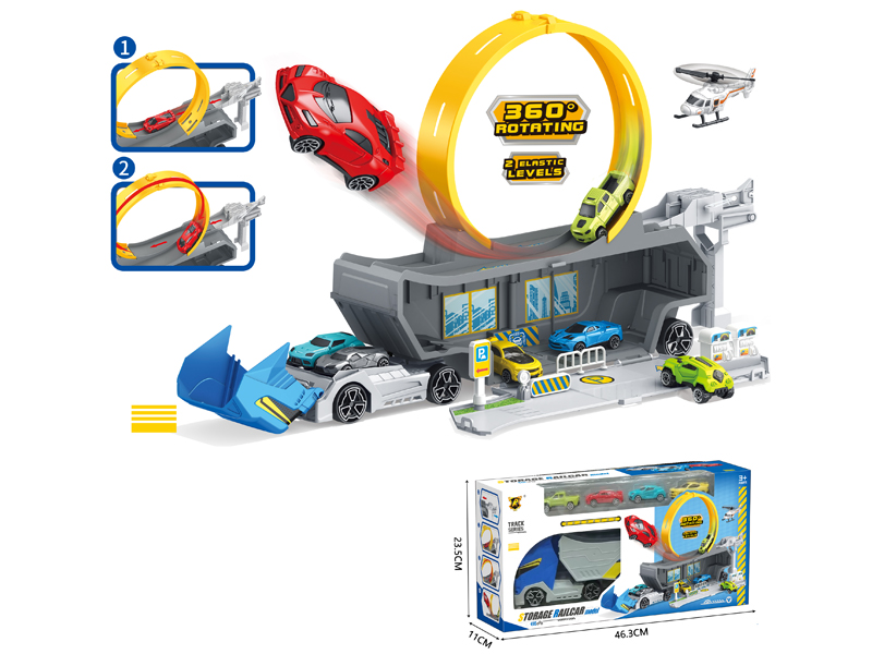 3 In 1 Container Car Toy Set