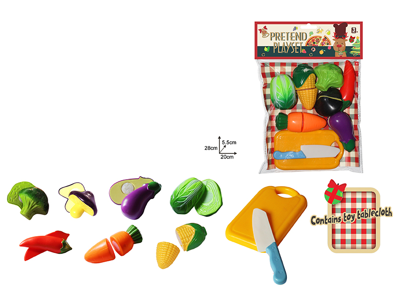 Cutting Vegetable Set(Contains Toy Tablecloth)
