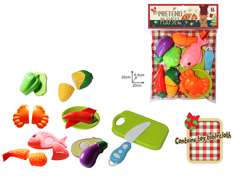 Cutting Food Set(Contains Toy Tablecloth)