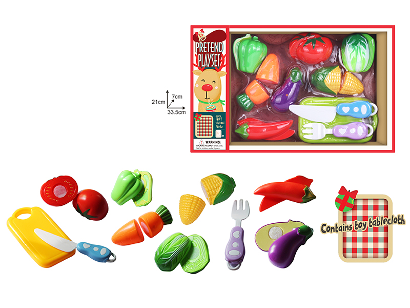 Cutting Vegetable Set(Contains Toy Tablecloth)