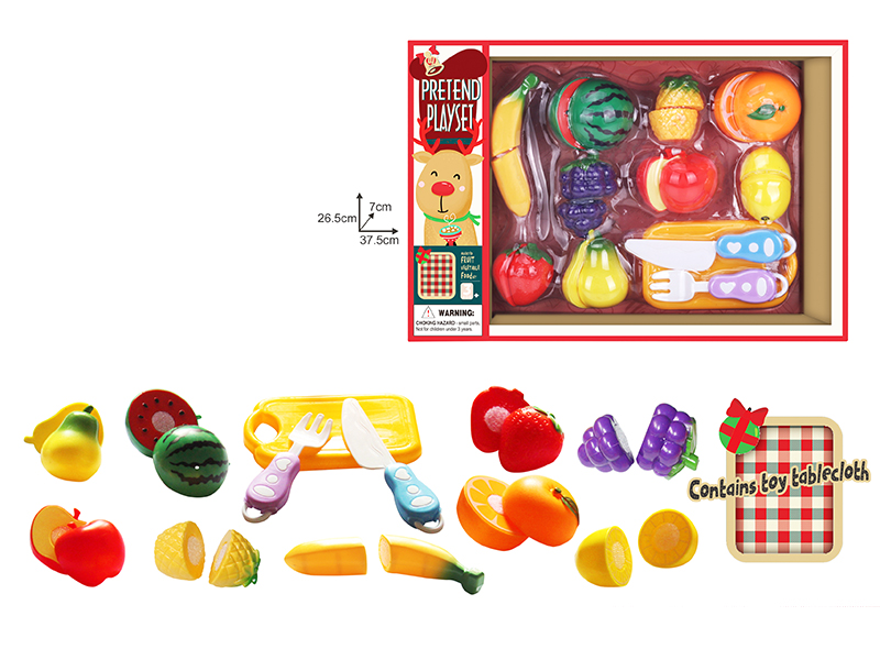 Cutting Fruits Set(Contains Toy Tablecloth)