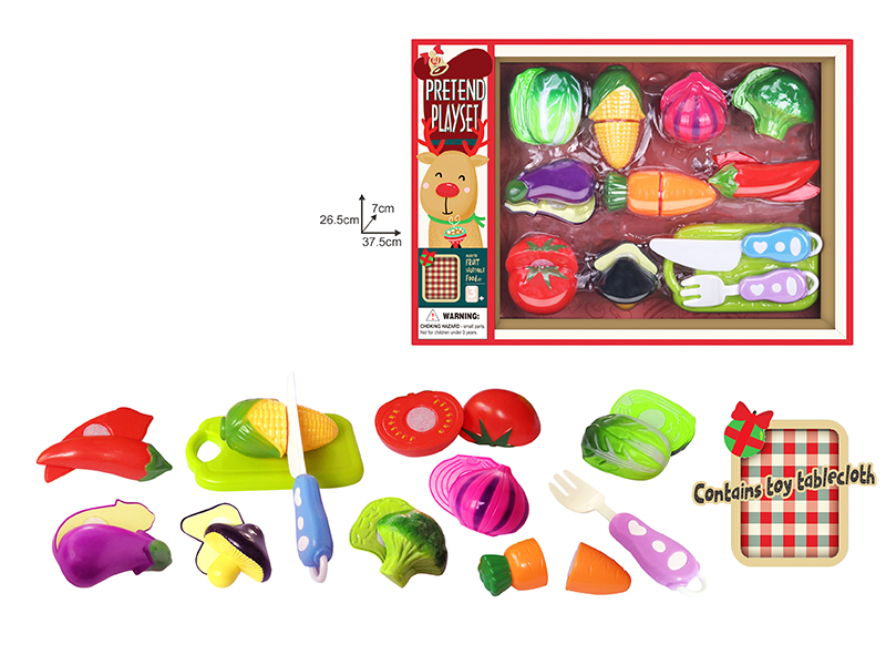 Cutting Vegetable Set(Contains Toy Tablecloth)