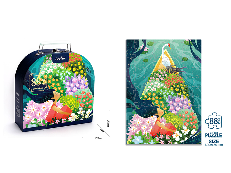 88Pcs Flower Puzzle Puzzle
