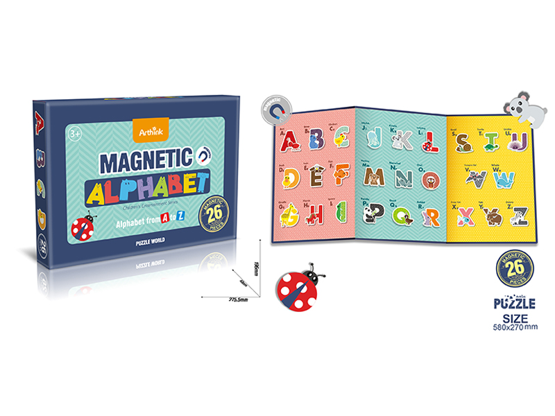 26Pcs 26 Letters Magnet Puzzle