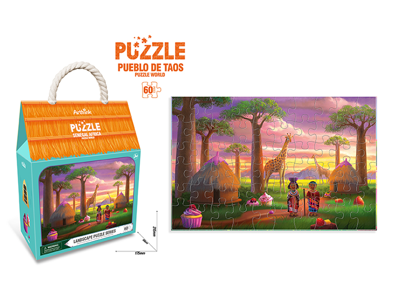 60Pcs Senegal Puzzle