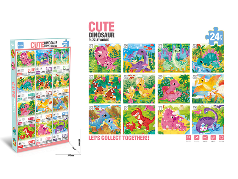 Dinosaur Paradise Puzzle 24 Boxes