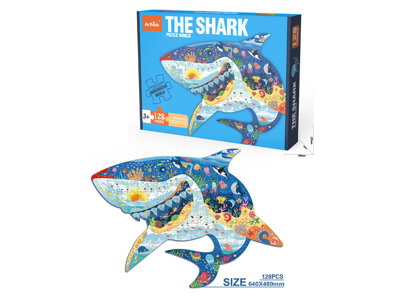 128Pcs Shark Puzzle