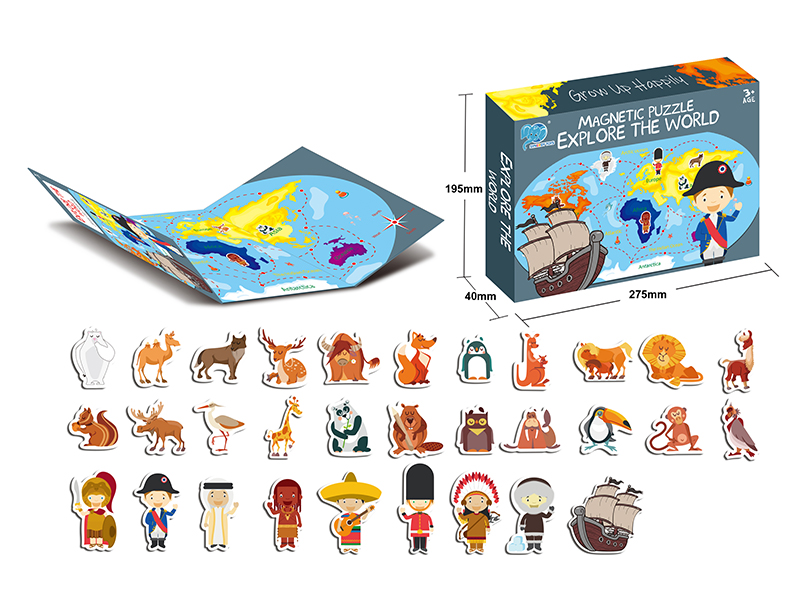 Explore The World Magnetic Puzzle Book