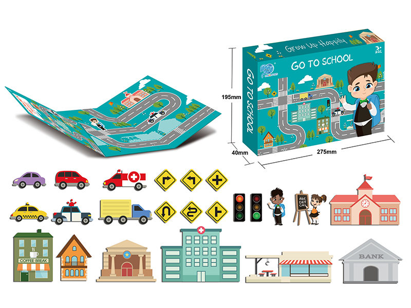 Go To School Magnetic Puzzle Book