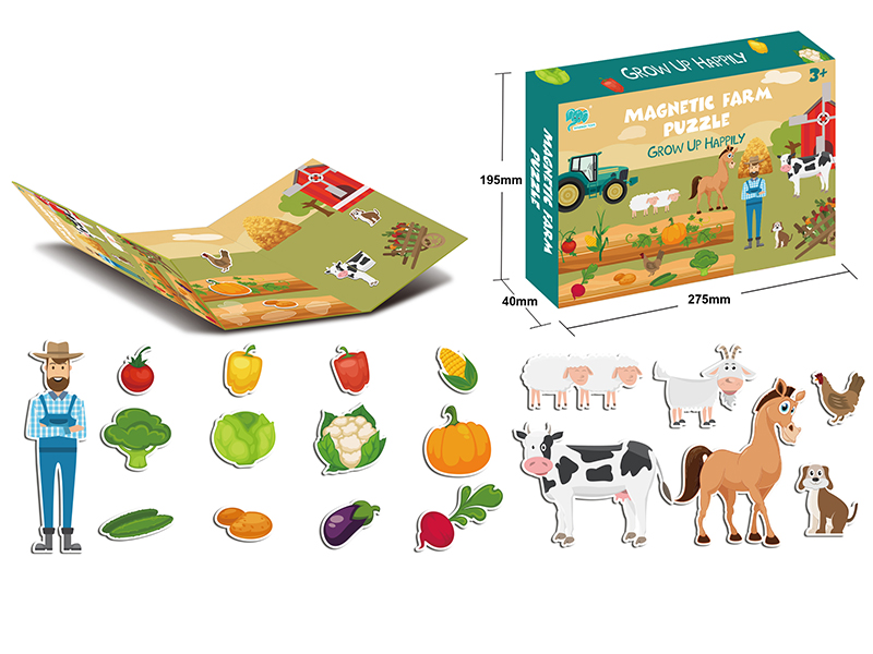 Farm Magnetic Puzzle Book