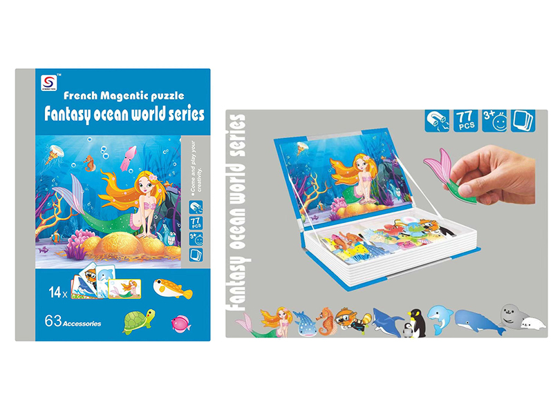 Fantasy Ocean World  Serres Magnetic Puzzle Book