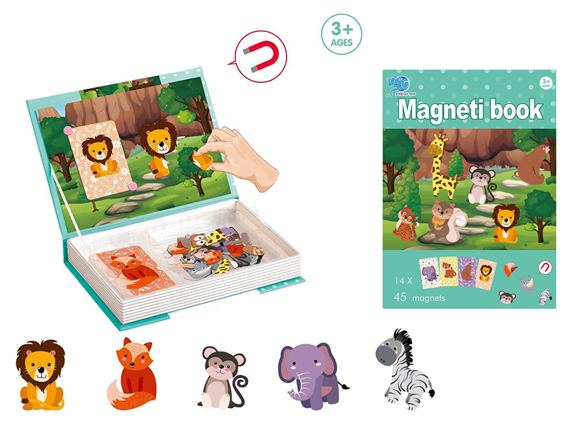Animal World Puzzle Magnetic Book
