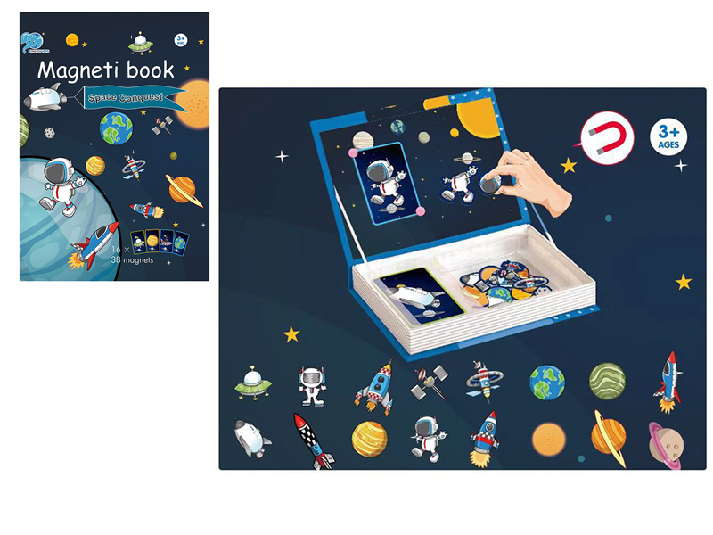 Space Puzzle Magnetic Book