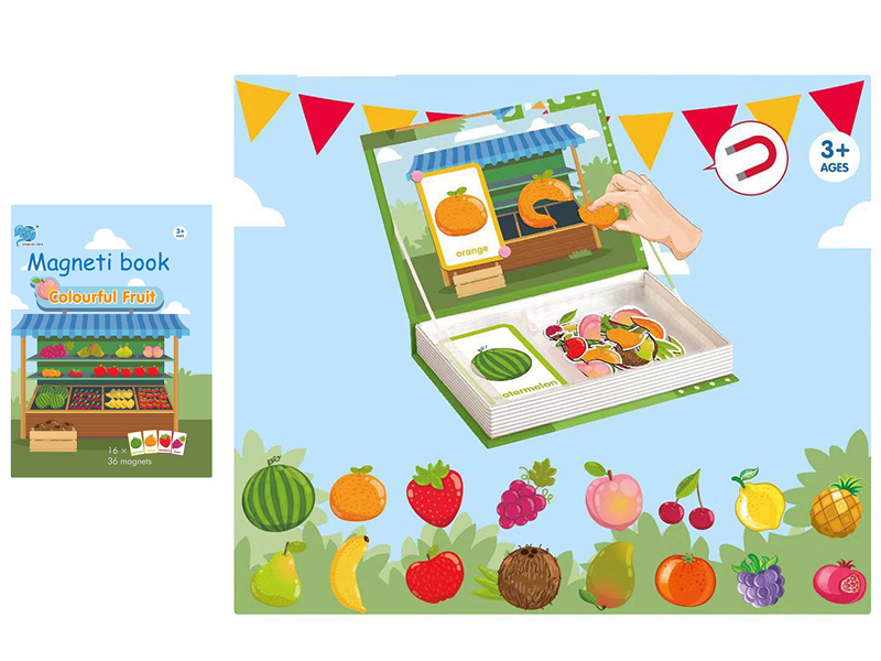 Fruits Puzzle Magnetic Book