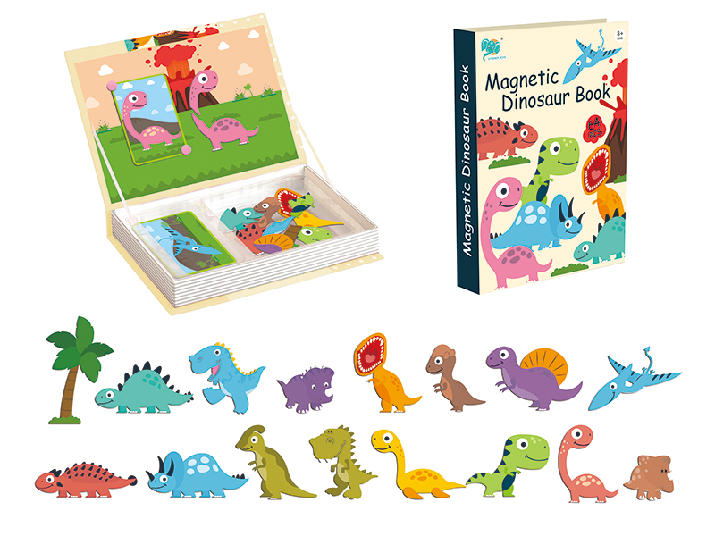 Dinosaur Puzzle Magnetic Book