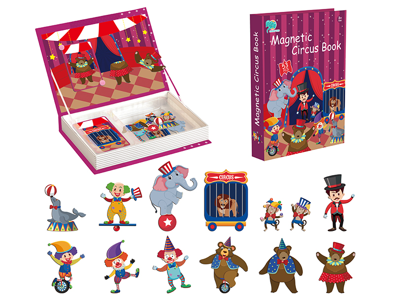 Circus Puzzle Magnetic Book