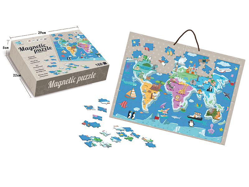 World Map Magnetic Puzzle