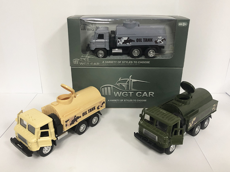 Open Doors Pull Back Military Oil Tank Truck