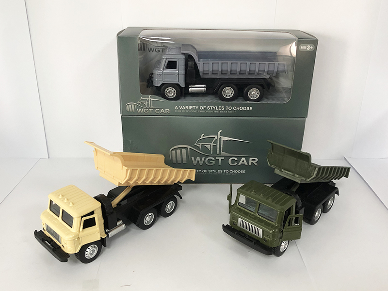 Open Doors Pull Back Military Dump Truck