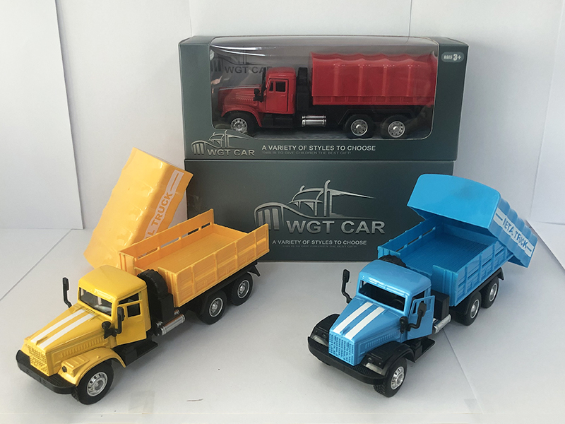 Open Doors Pull Back Transport Truck With Light And Music