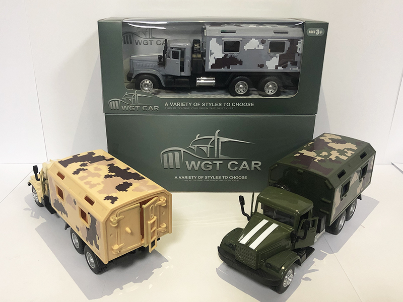 Open Doors Pull Back Military Medical Truck With Light And Sound