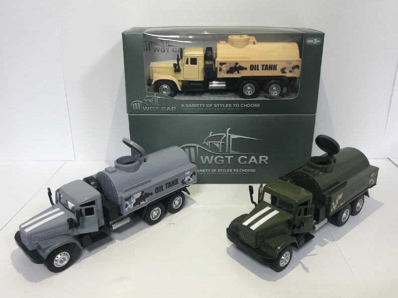 Open Doors Pull Back Military Oil Tank Truck