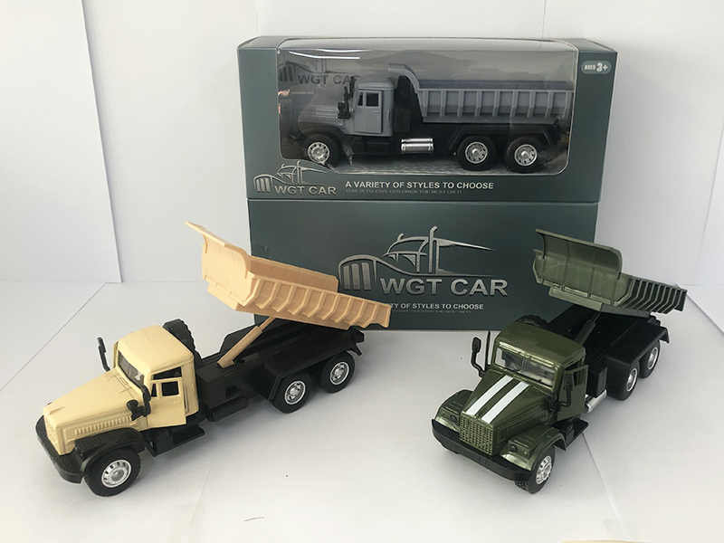 Open Doors Pull Back Military Dump Truck