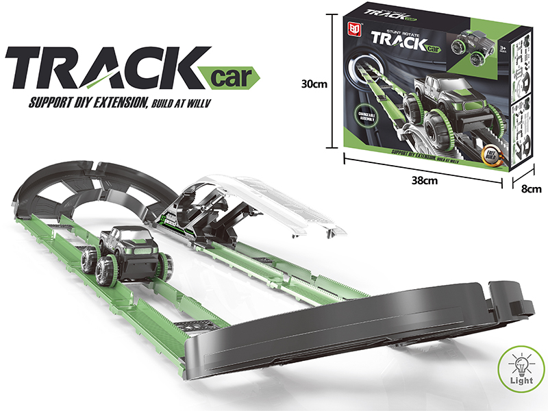 Electric Stunt Rotate Track Car
