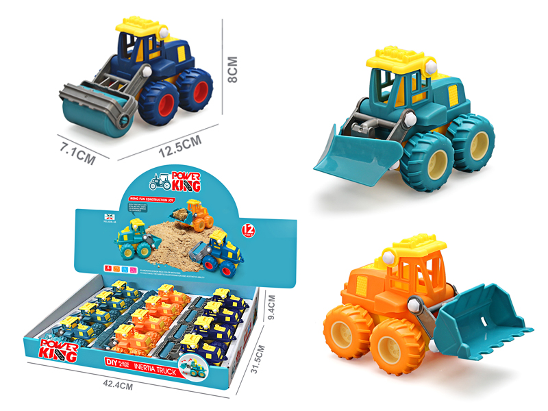 6PCS  Friction Engineering Vehicle